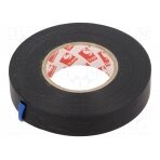 Tape: electrical insulating; W: 15mm; L: 33m; Thk: 130um; black; 180% SCAPA-2702A-15B SCAPA