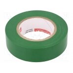 Tape: electrical insulating; W: 19mm; L: 20m; Thk: 0.13mm; green PLH-N10-19-20/GR PLYMOUTH