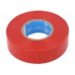 Tape: electrical insulating; W: 19mm; L: 20m; Thk: 0.15mm; red; 90°C 53988-19/20-RD TESA