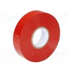 Tape: electrical insulating; W: 19mm; L: 20m; Thk: 0.15mm; red; IT PA-IT-1-2 PARTEX