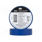 Tape: electrical insulating; W: 19mm; L: 20m; Thk: 130um; blue; 150% 3M-TF-155-19-20BL 3M