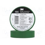 Tape: electrical insulating; W: 19mm; L: 20m; Thk: 130um; green; 150% 3M-TF-155-19-20GR 3M