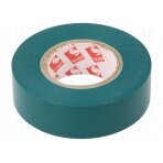 Tape: electrical insulating; W: 19mm; L: 20m; Thk: 130um; green; 180% SCAPA-2702-19/20GR SCAPA