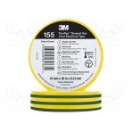 Tape: electrical insulating; W: 19mm; L: 20m; Thk: 130um; rubber 3M-TF-155-19-20YG 3M
