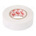 Tape: electrical insulating; W: 19mm; L: 20m; Thk: 130um; white; 180% SCAPA-2702-19/20WH SCAPA