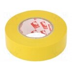 Tape: electrical insulating; W: 19mm; L: 20m; Thk: 130um; yellow SCAPA-2702-19/20YL SCAPA