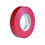 Tape: electrical insulating; W: 19mm; L: 20m; Thk: 150um; red; 220% HTAPE-FLX-19RD HELLERMANNTYTON