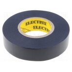 Tape: electrical insulating; W: 19mm; L: 20m; Thk: 190um; black; 100% ANC-202-19-20BK ANTICOR