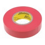 Tape: electrical insulating; W: 19mm; L: 20m; Thk: 190um; red; 100% ANC-202-19-20RD ANTICOR