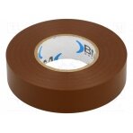Tape: electrical insulating; W: 19mm; L: 25m; Thk: 0.15mm; brown BMESB1925MA BM GROUP