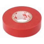 Tape: electrical insulating; W: 19mm; L: 25m; Thk: 0.15mm; red; 170% SCAPA-6022-19/25RD SCAPA