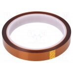 Tape: high temperature resistant; Thk: 0.07mm; 50%; amber; W: 14mm ATS-051-0002 ANTISTAT