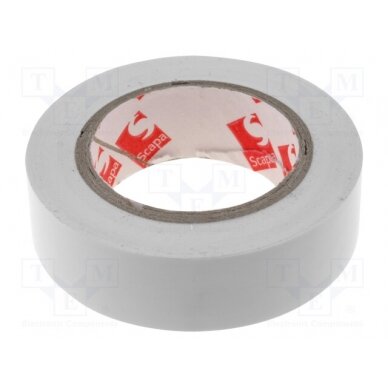 Tape: electrical insulating; W: 15mm; L: 10m; Thk: 130um; white; 180% SCAPA-2702-15W SCAPA 1