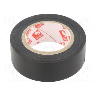 Tape: electrical insulating; W: 19mm; L: 10m; Thk: 0.15mm; black SCAPA-6022-19/10BK SCAPA 1
