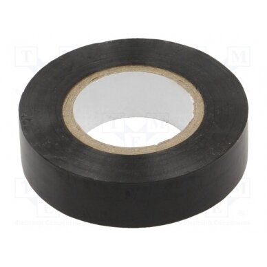 Tape: electrical insulating; W: 19mm; L: 20m; Thk: 130um; black; 200% 3760-19MM-20M/BK 1
