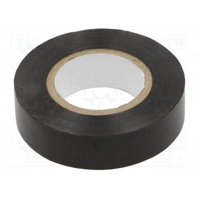 Tape: electrical insulating; W: 19mm; L: 20m; Thk: 130um; black; 200% 3760-19MM-20M/BK