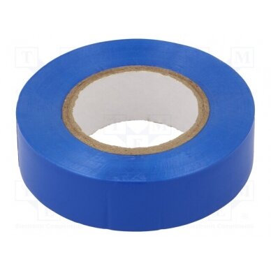 Tape: electrical insulating; W: 19mm; L: 20m; Thk: 130um; blue; 200% 3760-19MM-20M/BL 1