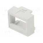 Terminals cover; 1M Modulbox One; grey; Holes no: 1; 6.35mm IT-P05010210T ITALTRONIC