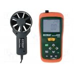 Thermoanemometer; LCD; 0,4÷30m/s; -10÷60°C; Measurement memory: 8 AN100 EXTECH