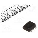 Transistor: N-MOSFET x2; unipolar; 30V; 0.26A; 0.45W; SOT563 DMN63D8LV-7 DIODES INCORPORATED
