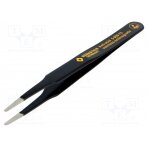 Tweezers; non-magnetic; Tipwidth: 2mm; Blade tip shape: rounded BRN-5-059-13 BERNSTEIN