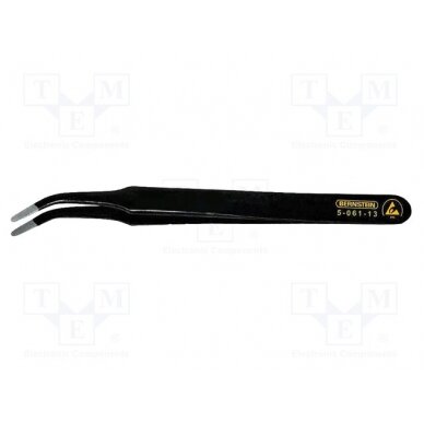 Tweezers; Blade tip shape: flat; Tweezers len: 120mm; ESD BRN-5-061-13 BERNSTEIN 1