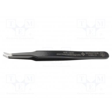Tweezers; Blade tip shape: flat,rounded; Tweezers len: 125mm BRN-5-862-13 BERNSTEIN