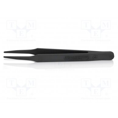 Tweezers; Blade tip shape: rounded; Tweezers len: 115mm; ESD KNP.920901ESD KNIPEX