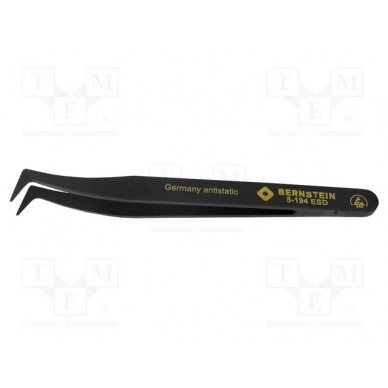 Tweezers; Blade tip shape: rounded; Tweezers len: 120mm; ESD BRN-5-194 BERNSTEIN 1