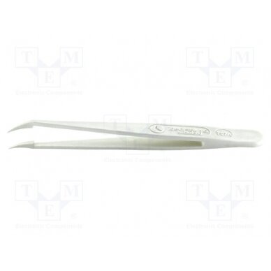 Tweezers; Blade tip shape: sharp; Tweezers len: 115mm; ESD IDL-707A.DG IDEAL-TEK 1