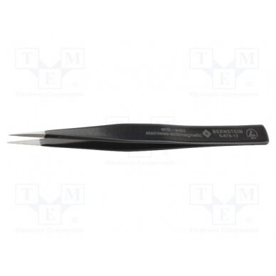 Tweezers; Blade tip shape: sharp; Tweezers len: 130mm; ESD BRN-5-878-13 BERNSTEIN 1
