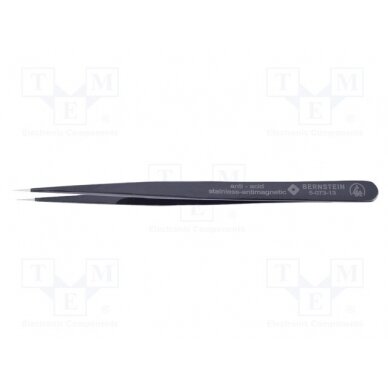 Tweezers; Blade tip shape: sharp; Tweezers len: 140mm; ESD BRN-5-073-13 BERNSTEIN 1