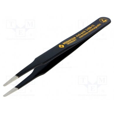 Tweezers; non-magnetic; Tipwidth: 2mm; Blade tip shape: rounded BRN-5-059-13 BERNSTEIN 1