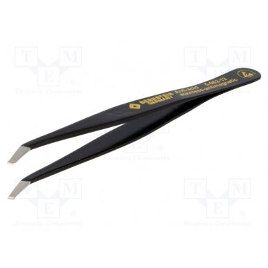 Tweezers; nozzle blades bent at an angle of 35 °,non-magnetic BRN-5-062-13 BERNSTEIN 1