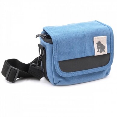 Universalus fotoaparato krepšys, mėlynas, drobė 2