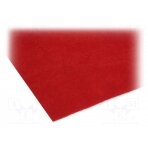 Upholstery cloth; 1500x700x3mm; red; self-adhesive CLT.30.006 4CARMEDIA