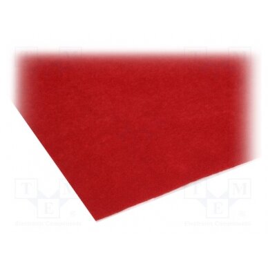 Upholstery cloth; 1500x700x3mm; red; self-adhesive CLT.30.006 4CARMEDIA 1