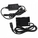 Maitinimo adapteris (kroviklis) foto - video kamerai ACK-E6 Canon EOS + DC jungtis, USB