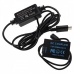 Maitinimo adapteris (kroviklis) foto - video kamerai DMW-AC8 Panasonic Lumix + DC jungtis DMW-DCC6, USB