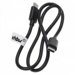 USB greito įkrovimo kabelis Type-C - Type-C, juodas, 50cm, 100W, 5A