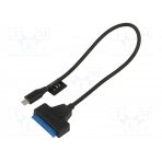 USB to SATA adapter; SATA plug,USB C plug; 0.2m; Cablexpert AUS3-03 GEMBIRD