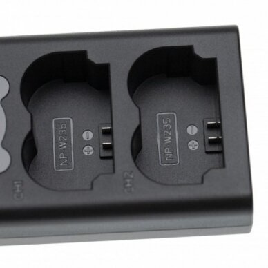 Kroviklis foto-video kamerai USB su ekranu Fujifilm NP-W235, 7.2V, Li-Ion 2