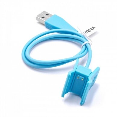 Kabelis USB išmaniajam laikrodžiui FitBit Alta HR 55cm mėlynas 1