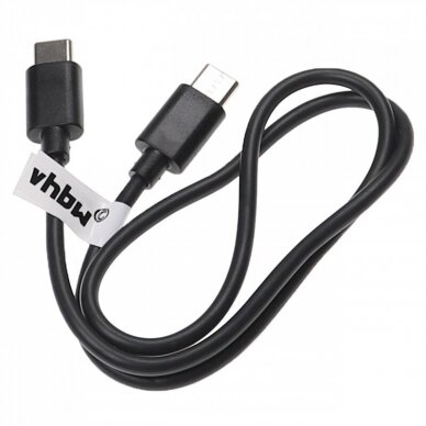 USB laidas C tipo - C tipo, juodas, 50 cm, 60 W, 3 A