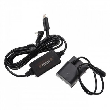 Maitinimo adapteris (kroviklis) foto - video kamerai ACK-DC20 Canon EOS 400D + DC jungtis DR-20, USB 1