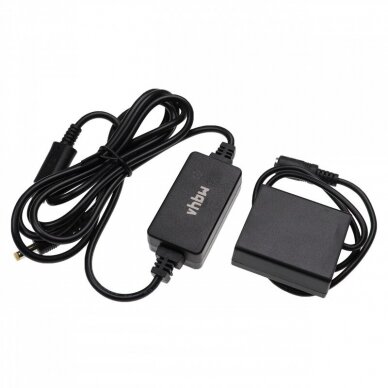 Maitinimo adapteris (kroviklis) foto - video kamerai DMW-AC8 Panasonic Lumix + DC jungtis DMW-DCC11, USB 1