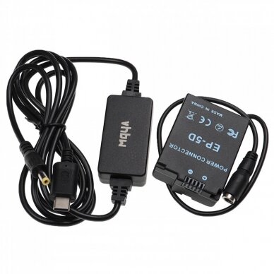Maitinimo adapteris (kroviklis) foto - video kamerai EH-5 Nikon 1 V2 + DC jungtis EP-5D, USB 2