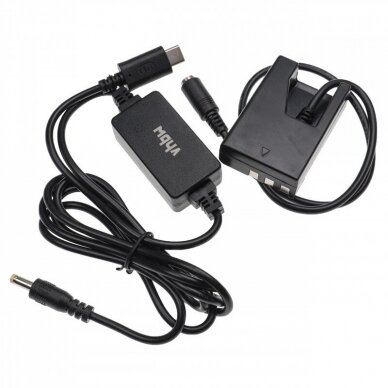 Maitinimo adapteris (kroviklis) foto - video kamerai EH-5 Nikon D60 + DC jungtis EP-5, USB 1
