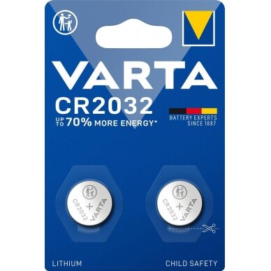 Varta 1x2 electronic CR 2032 2x CR2032, Single-use 6032101402 Kita