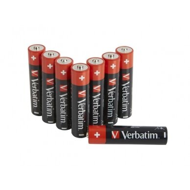 Verbatim ALKALINE BATTERY AAA 8 PACK (HANGCARD) 49502, Single-use  Buitines baterijos